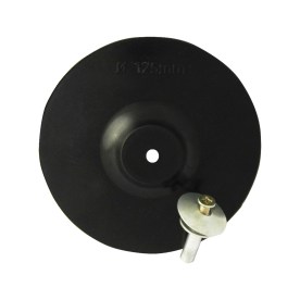 Rubber Backing Pad - 125mm + 6mm Arbor - 2 Pack