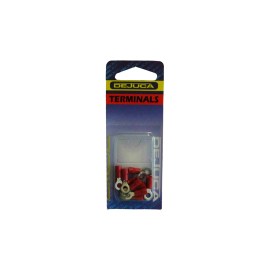 Dejuca - Terminal - Red - Ring - 4mm - 10/Card
