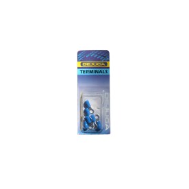 Dejuca - Terminal - Blue - Ring - 5mm - 6/Card - 2 Pack