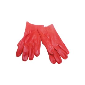Glove - Pvc - Open Cuff - Red - 27cm - 2 Pack