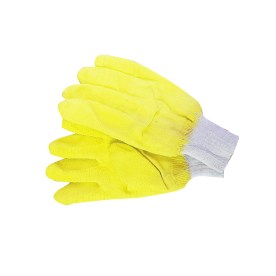 Glove - Pvc - H/d Knit - Yellow Wrist