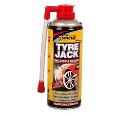 Shield Tyre-Jack Inflater Car 340ml - 2 Pack