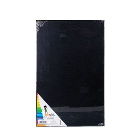 Canvas Panel - Art & Craft - Artist - Wood Mounted - Black - A3 - 2 Pack