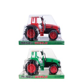 Farm Tractor - BPA-Free Plastic - Red & Green - 2 Piece
