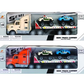 Toy Truck - Kid's Toys - Semi Truck Carrier - 1:32 Scale - 2 Pack