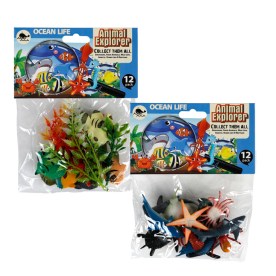 Animal Play Sets - Children's Toys - Ocean Animals - 12 Piece - 2 Pack
