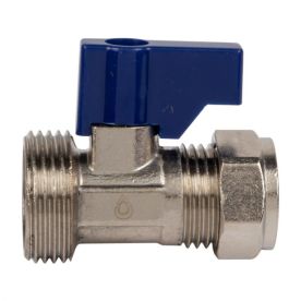 Valve Brass Isol Washing Machine Cxmi 15mm 3/4 - 2 Pack