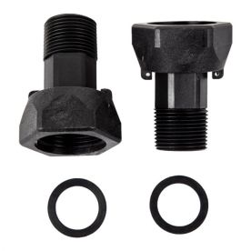 Water Meter Tail Piecee Set 22mm & Nut & Washer (Pl)