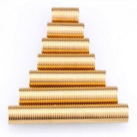 Brass Running Nipple 22mm X 100mm