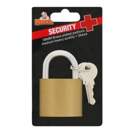 Mackie - Padlock Sec Plus B/Plated 32mm - 2 Pack