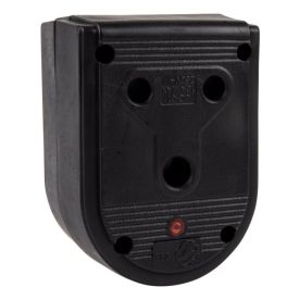 Nexus - Janus Coupler Dbl Rubber 16A Black Pp - 2 Pack