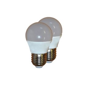 Current L/Bulb 4W Led Golf Ball B22/Bc Ww - 2 Pack