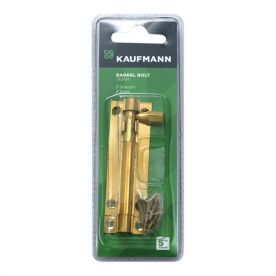 Kaufmann - Barrel Bolt 76mm Solid Brass Straight - 2 Pack