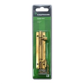 Kaufmann Barrel Bolt 100mm Solid Brass Necked