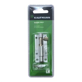 Kaufmann Barrel Bolt 50mm Chrome Plated Straight