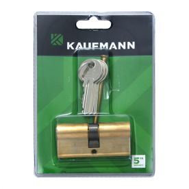 Kaufmann - Cylinder Euro Only 65mm Solid Brass - 2 Pack