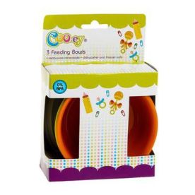 Cooey 3 Piece Feeding Bowls & Lids Set - 2 Pack