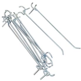 Pegboard-Hooks Single-Prong 175mm 10 Pieces Per Pack - 2 Pack