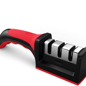 3 Stage Knife Professional Sharpener Stainless Steel - 2 Pack