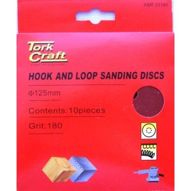 Sanding Disc 125mm 60 Grit with Holes 10 Piece Hook and Loop - 2 Pack