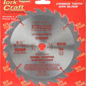 Tork Craft - Blade Tct 165 x 24T 20/16 General Purpose Rip - 2 Pack
