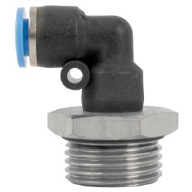 Aircraft - Elbow W/O-Ring 6mm-1/2 M Pu Hose Fitting - 2 Pack