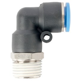 Aircraft - Elbow 12mm-1/2 M Pu Hose Fitting - 2 Pack