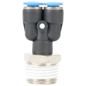 Aircraft - Pu Hose Fitting Y Joint 6mm-1/2 M - 2 Pack