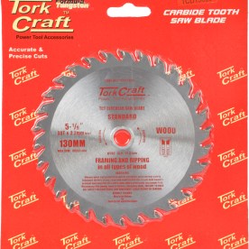 Tork Craft - Blade - Wood - 130mm x 30T - Bore 16mm/13mm - 2 Pack
