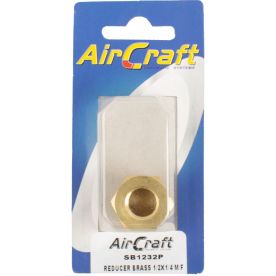 Aircraft - Reducer Brass 1/2 x 1/4 M/F Conical 1 Piece Pack - 2 Pack