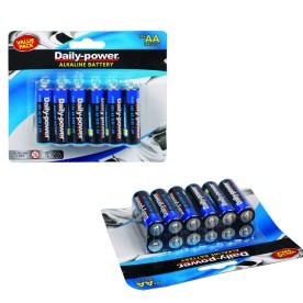 Batteries - Alkaline Battery - Improved Quality - Size AA - 12 Pack