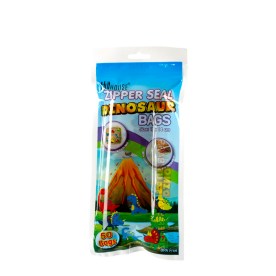 Sandwich Bag - Zipper Seal - Dinosaur - 16cm x 14cm - Pack of 50
