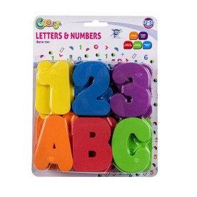 Bath Toy - Letters & Numbers - Assorted Colours - 36 Pieces - 2 Pack