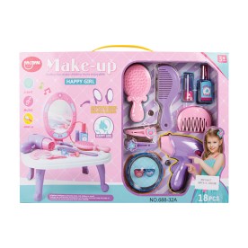 Pretend Make Up Set- Girls Toys - Happy Girl - 18 Piece - 2 Pack