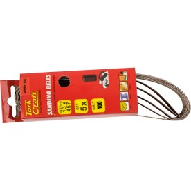 Tork Craft - 5 Piece - Powerfile Sanding Belt - 100 Grit - 2 Pack