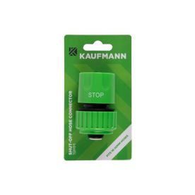 Kaufmann Shut Off Hose Connector - 15mm