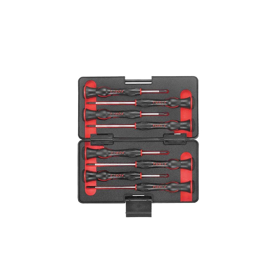 Force 8Pc Star Jeweller Tamperproof Screwdriver Set T5H - T20H - 2 Pack