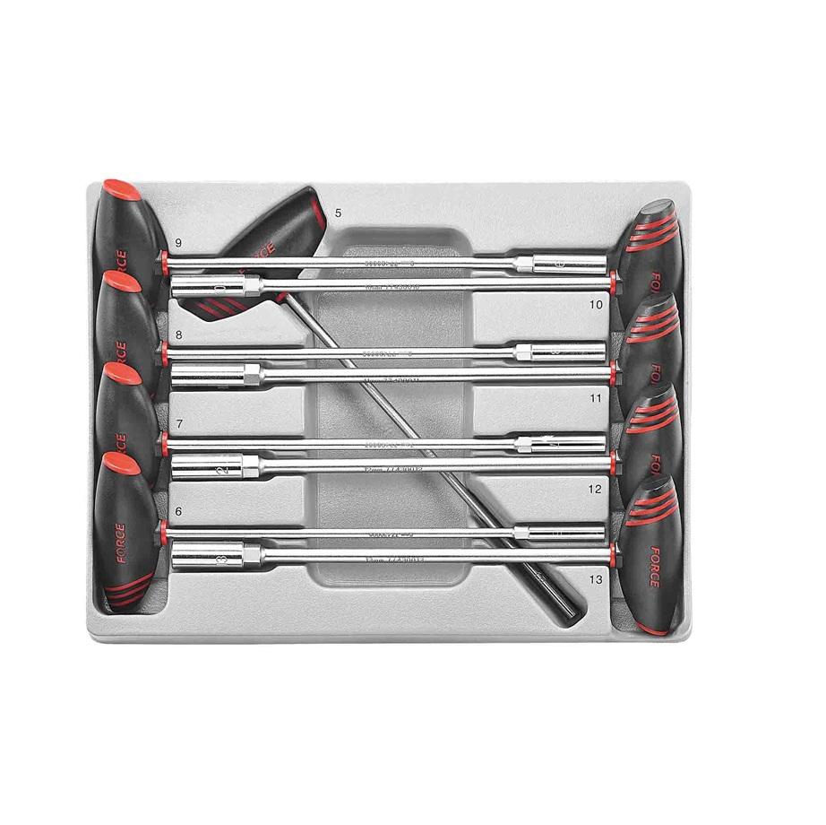 Force 9Pc Hex Nut Driver T Handle Set 5-13Mm(300Mm) - 4 Pack