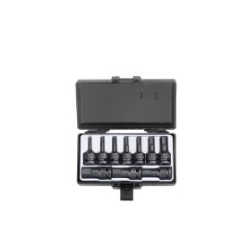 Force 1/2" Dr 10Pc Impactsockethex Bit Set 4/5/6/7/8/10/12/14/17/19Mm - 3 Pack