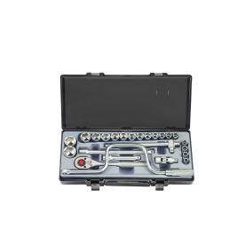 Force 1/2" Dr 6Pt 24Pc Flank Socket Set - 3 Pack