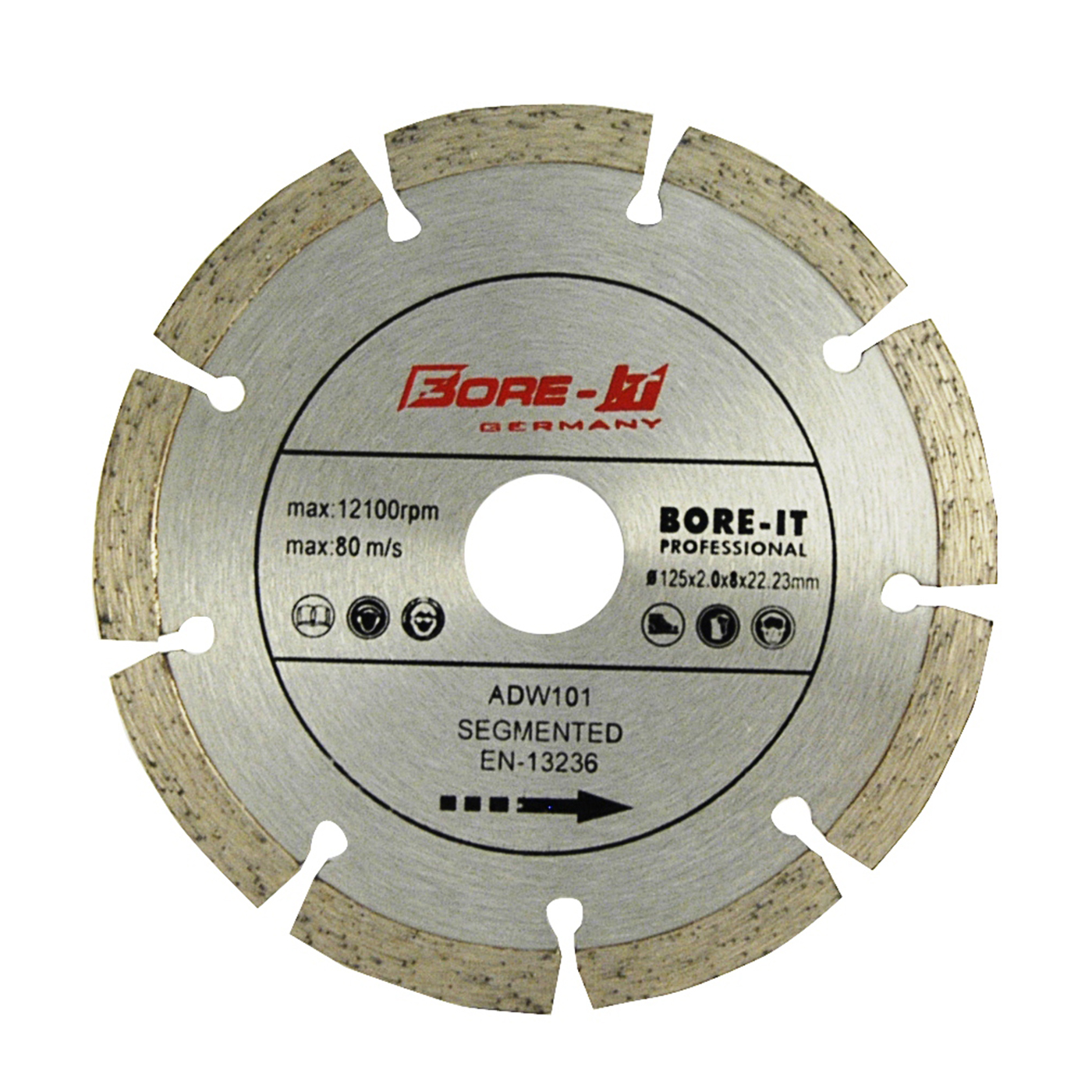 Diamond Blade Segmented 230Mm Bore-It - 2 Pack