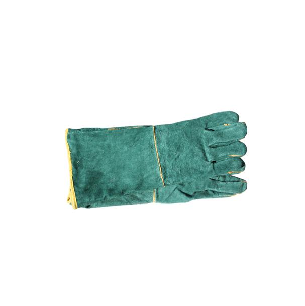Glove Leather Welding Green Long 200mm
