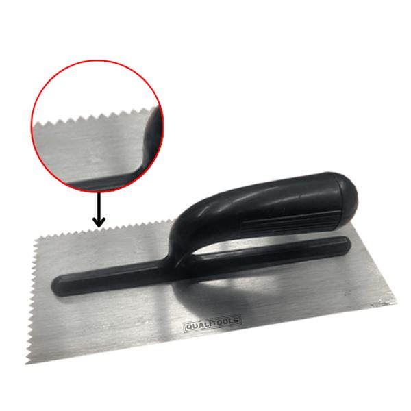 Trowel Notched V Plastering PHandle 280mm