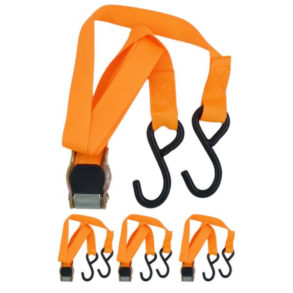 Ratchet Tie Down 4Pce 25mm x 1.8m