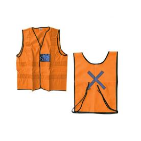 Reflective Waist Jacket Orange X-Large