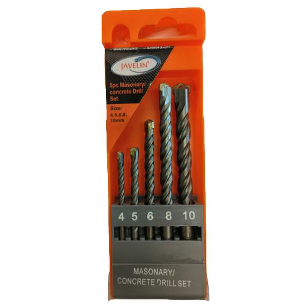 Masonry Drill Set 5Pc 4,5,6,8,10mm