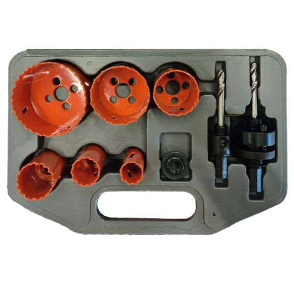 Holesaw Set 9Pc HSS BI - Metal Plumbers 19-57mm