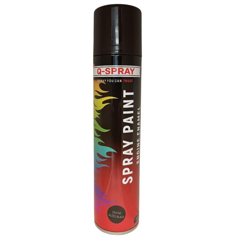Spray Paint Engine Enamel Gloss Black 300ml