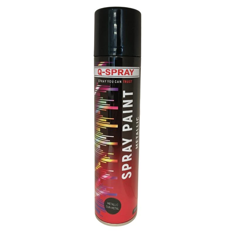 Spray Paint Metallic Gun Metal Grey 300ml