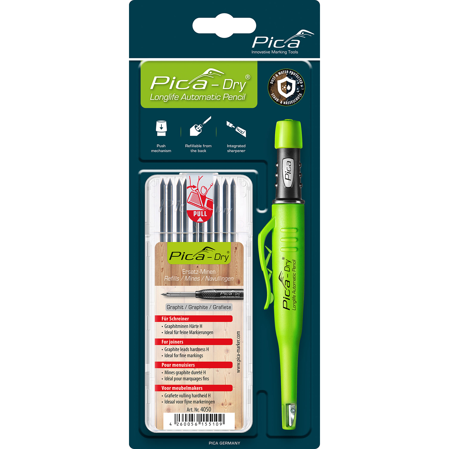 Pica Pica Dry Blister Bundle (Graphite, Hardness H)